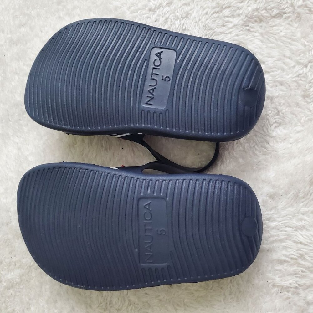Nautica Toddler's boys sandals Size US 5 blue velcro closure nwot - Picture 7 of 10
